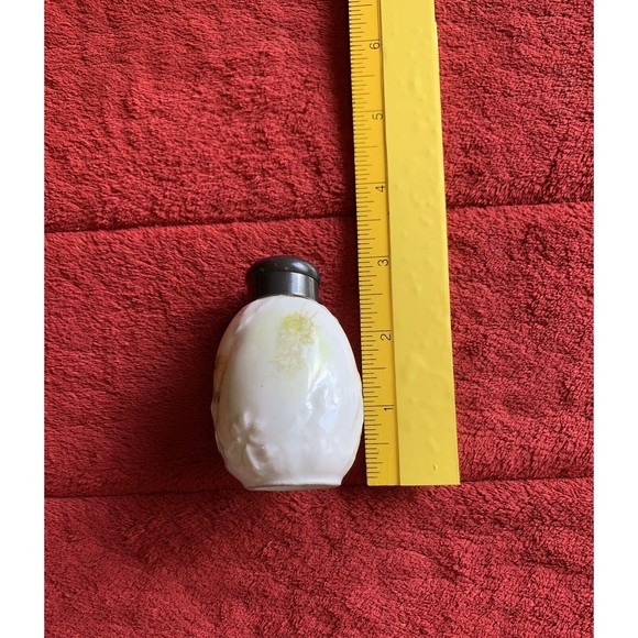 Antique Bavarian China Germany Silver top Salt Shaker w/mark Crown above Castle - Picture 5 of 5